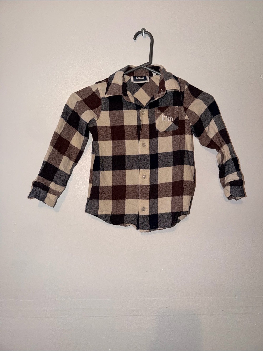 Kith Kids Plaid Button-Up Shirt Sz 4/5